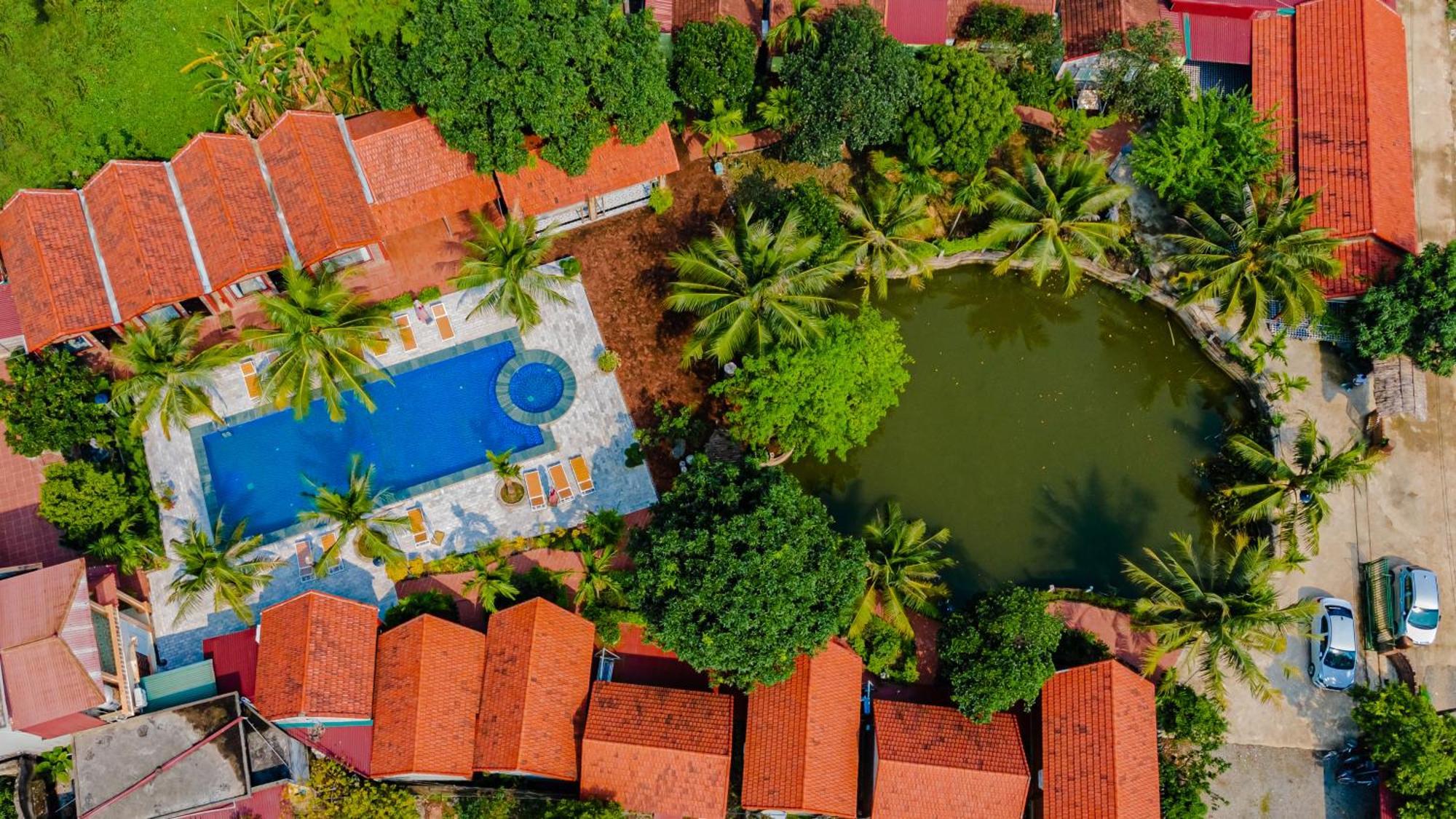 Вилла Tam Coc Green Garden Bungalow Ниньбинь Экстерьер фото