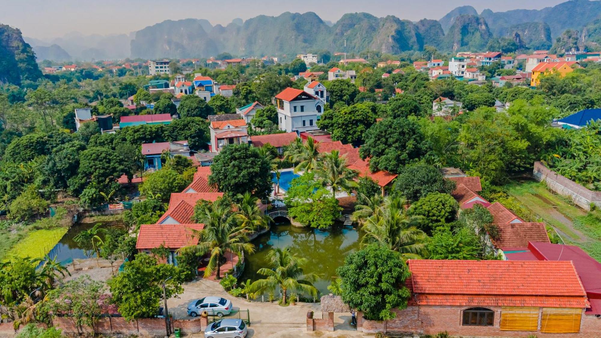 Вилла Tam Coc Green Garden Bungalow Ниньбинь Экстерьер фото